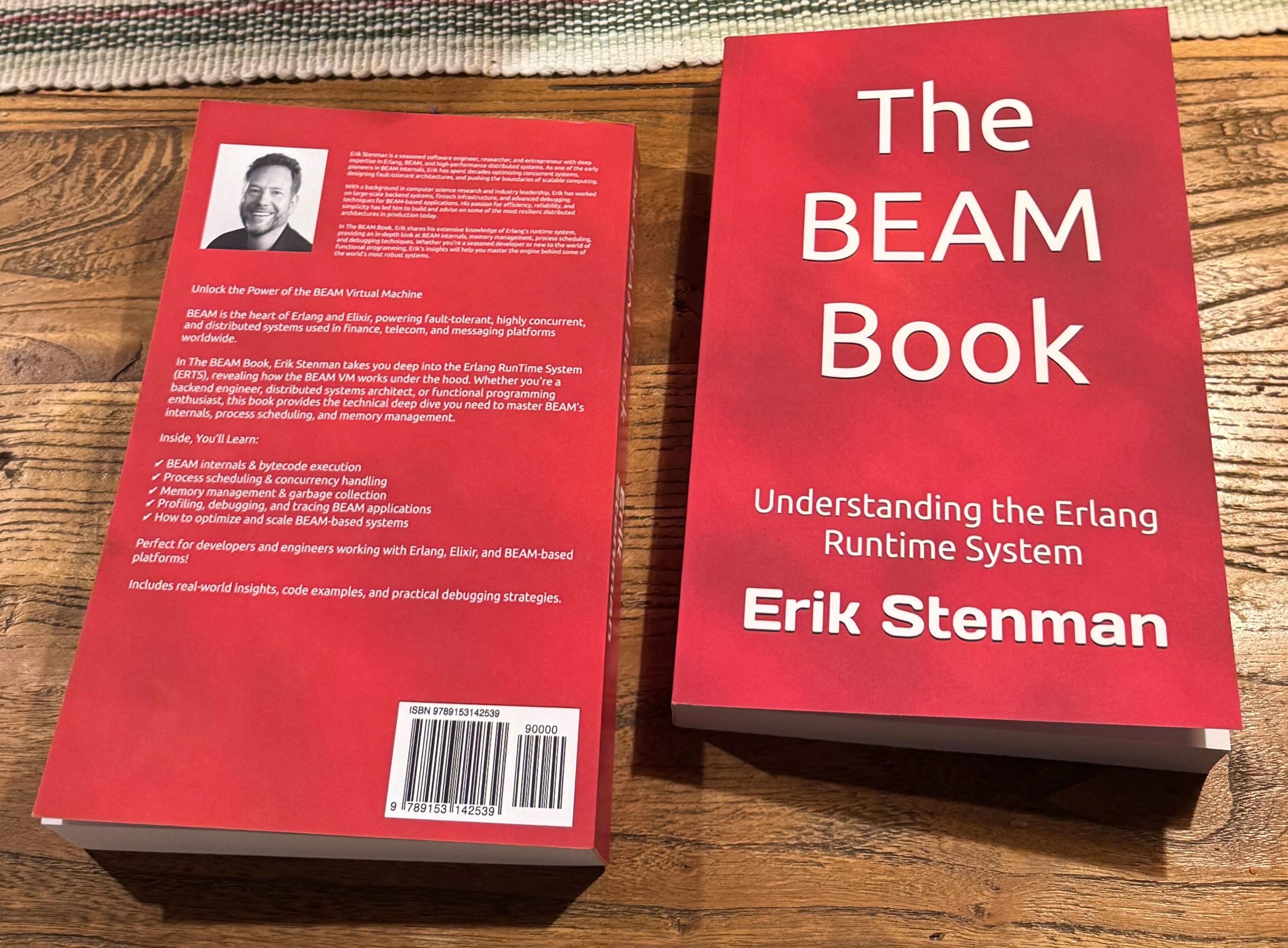 A picture of two printed BEAM Books.